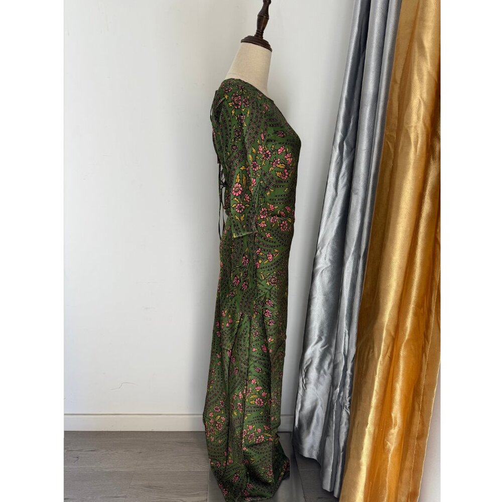 Veronica Beard Gemma Silk-Blend Satin Maxi Dress - Picture 3 of 11